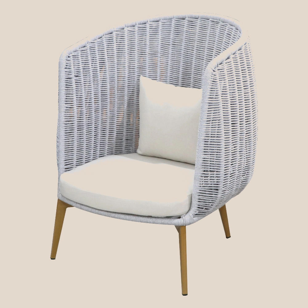 Tønneformet rottingvevd sementstol #MSR2501004 Tilpasset fabrikk MISIRUI 1