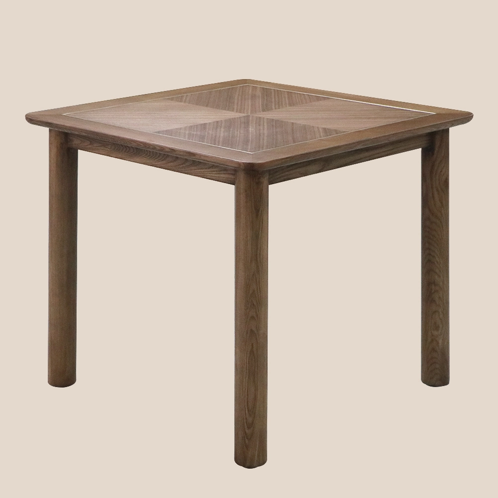 Klassieke Patroon Serie • Vierkante Tafel van Walnoot Parket #MSR7080 1