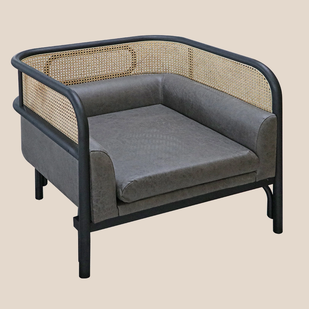 라탄 위브 컬렉션 · 잉크 프레임 라탄 위스퍼 라운지 체어 #M5061 1