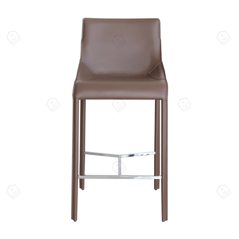 Seattle Edeless Stol Saddle Leather Luxus Barch Hocker 1