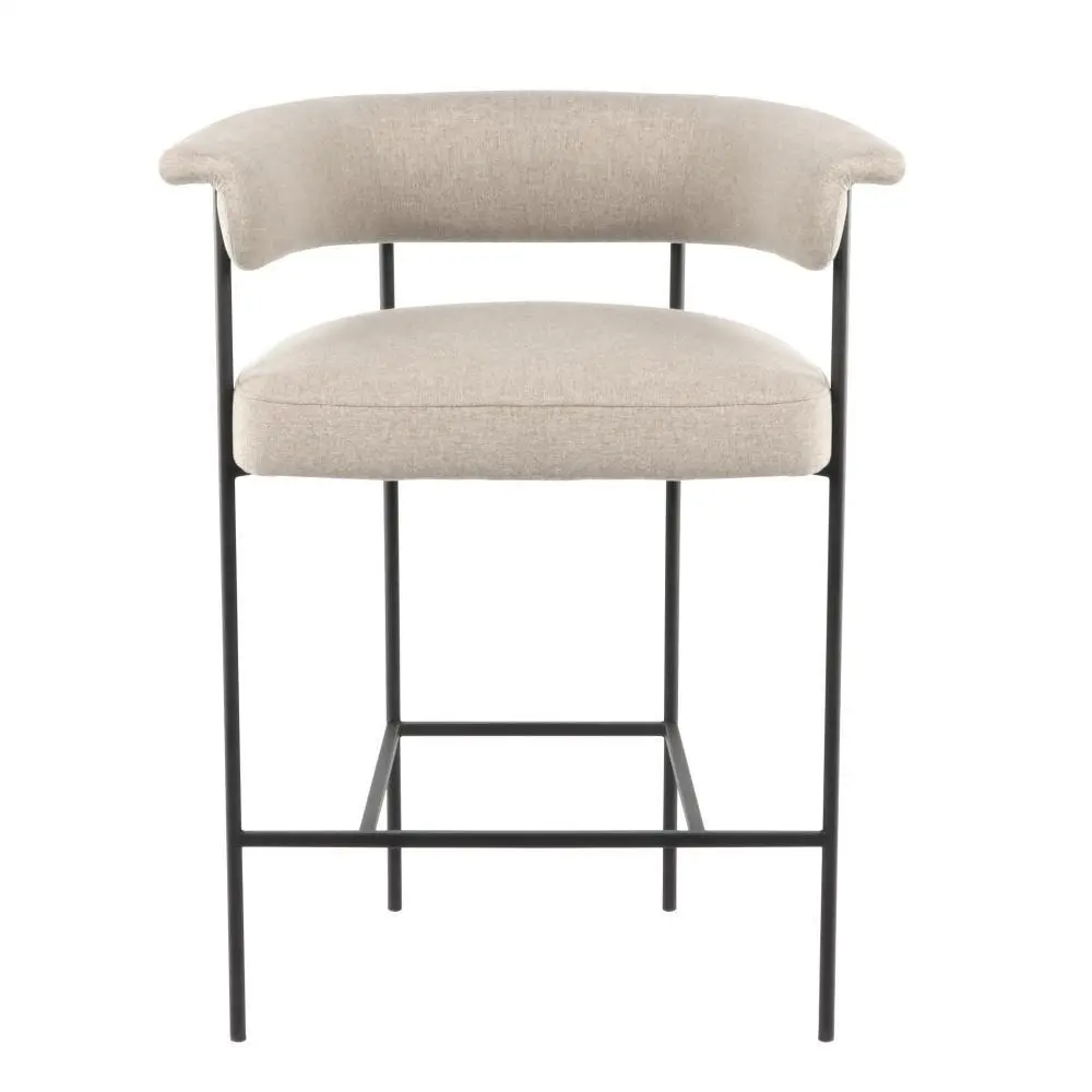 Neie Design minimalistesch wäiss Stoff Armrest Bar Stull 1