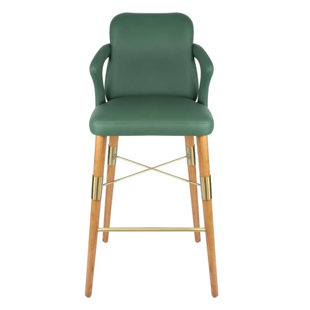 Italienischer leichter Luxus -Green Bar Stuhl 1