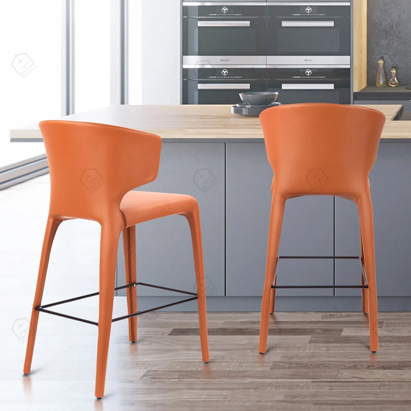 Original Injektioun Mold Schaum orange Bar Hocker 1