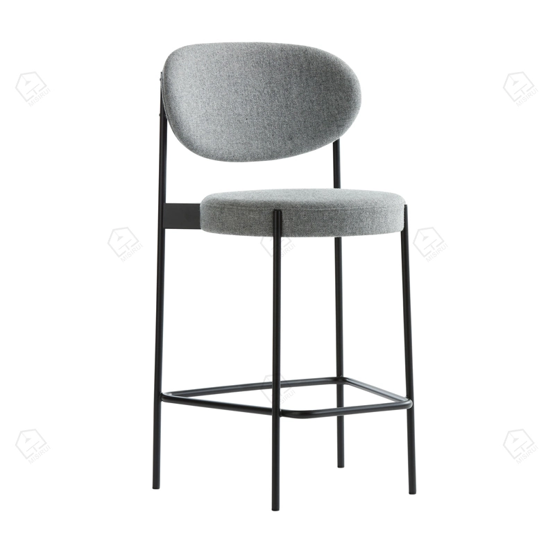 Faux Leder -Baumwolllinie Verpan Barhocker 1