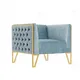 Solid Wood Upholstered Sofas Green Living Room Sofa FOB NANSHA Supplier 4