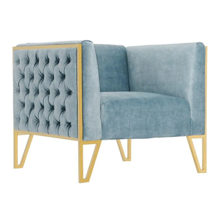 Amerikanesche Liicht Luxus Stoff Rhomboid Design eenzeg Sofa 1