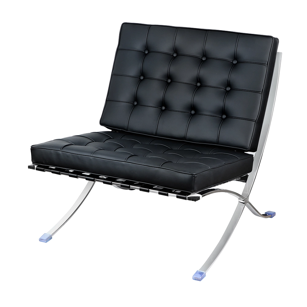 Edelstol Black Microfiber Lieder Barcelona Still 1