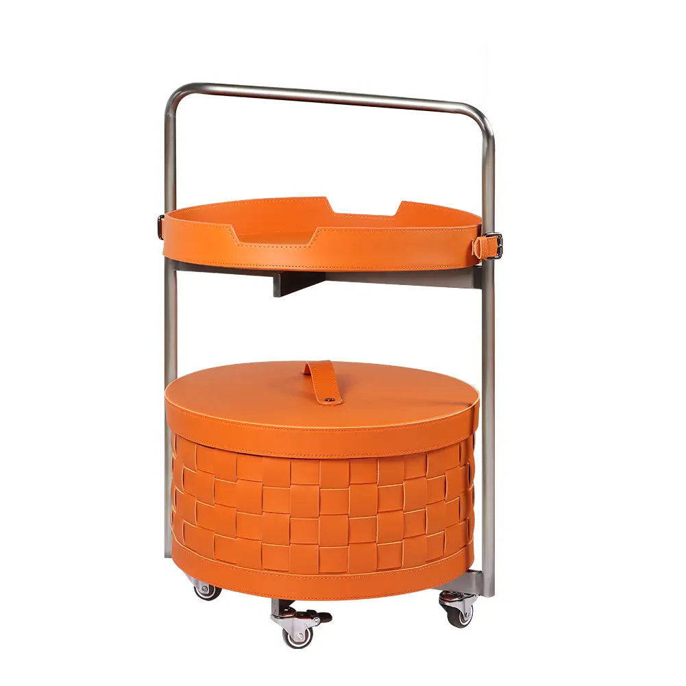 Top Selling Saddle Leather Storage Baskets Company 4