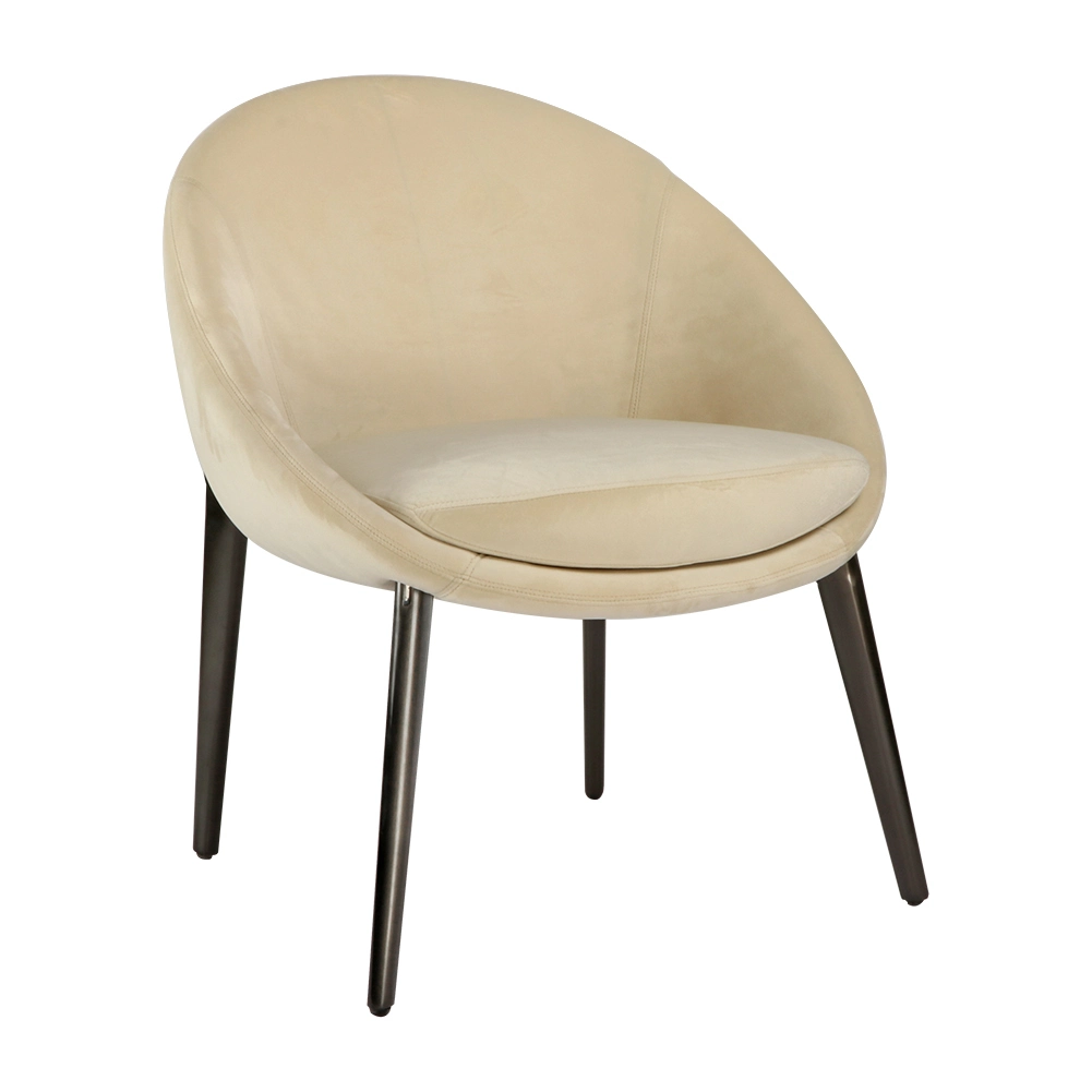 Cadeira de moldura de metal minimalista italiana 1