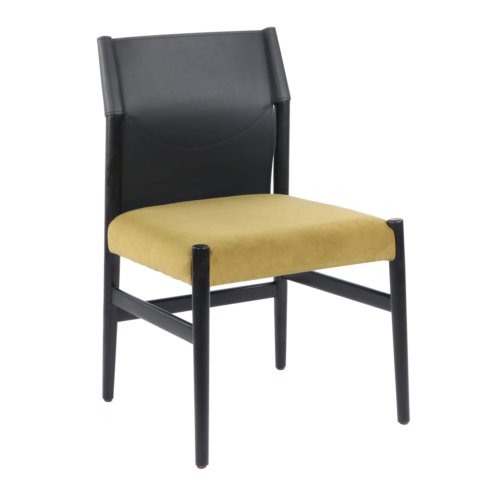 Black Saddle lederen sveva stoelen 1
