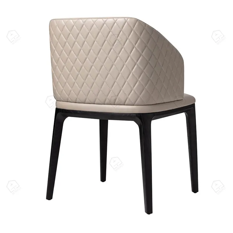 MISIRUI Black Leather Dining Room Chairs EXW for Sale 3