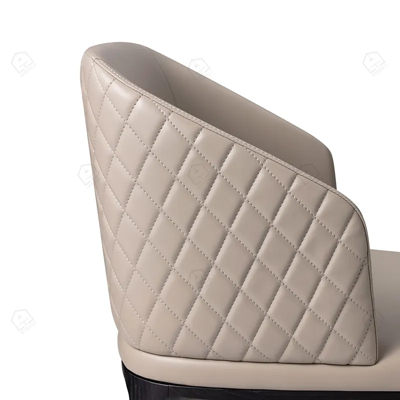 MISIRUI Black Leather Dining Room Chairs EXW for Sale 4
