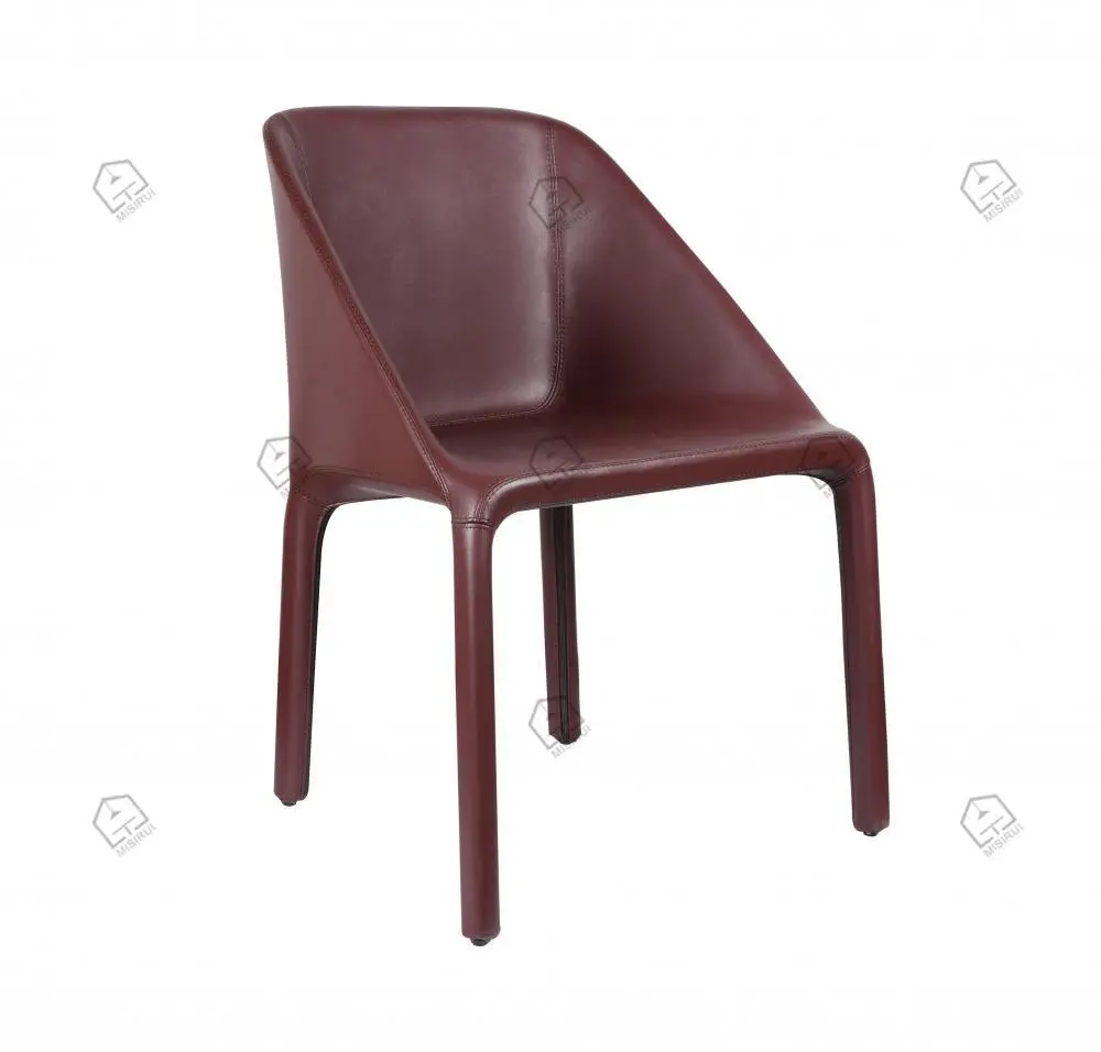 Wine color dining Manta chairs 1