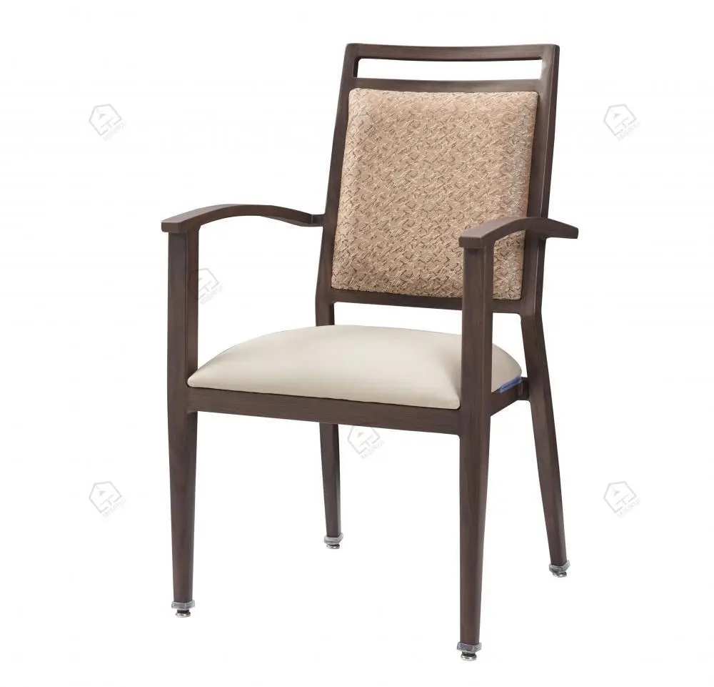 Moderne minimalistische stijl houten armleuning eetstoelen 1
