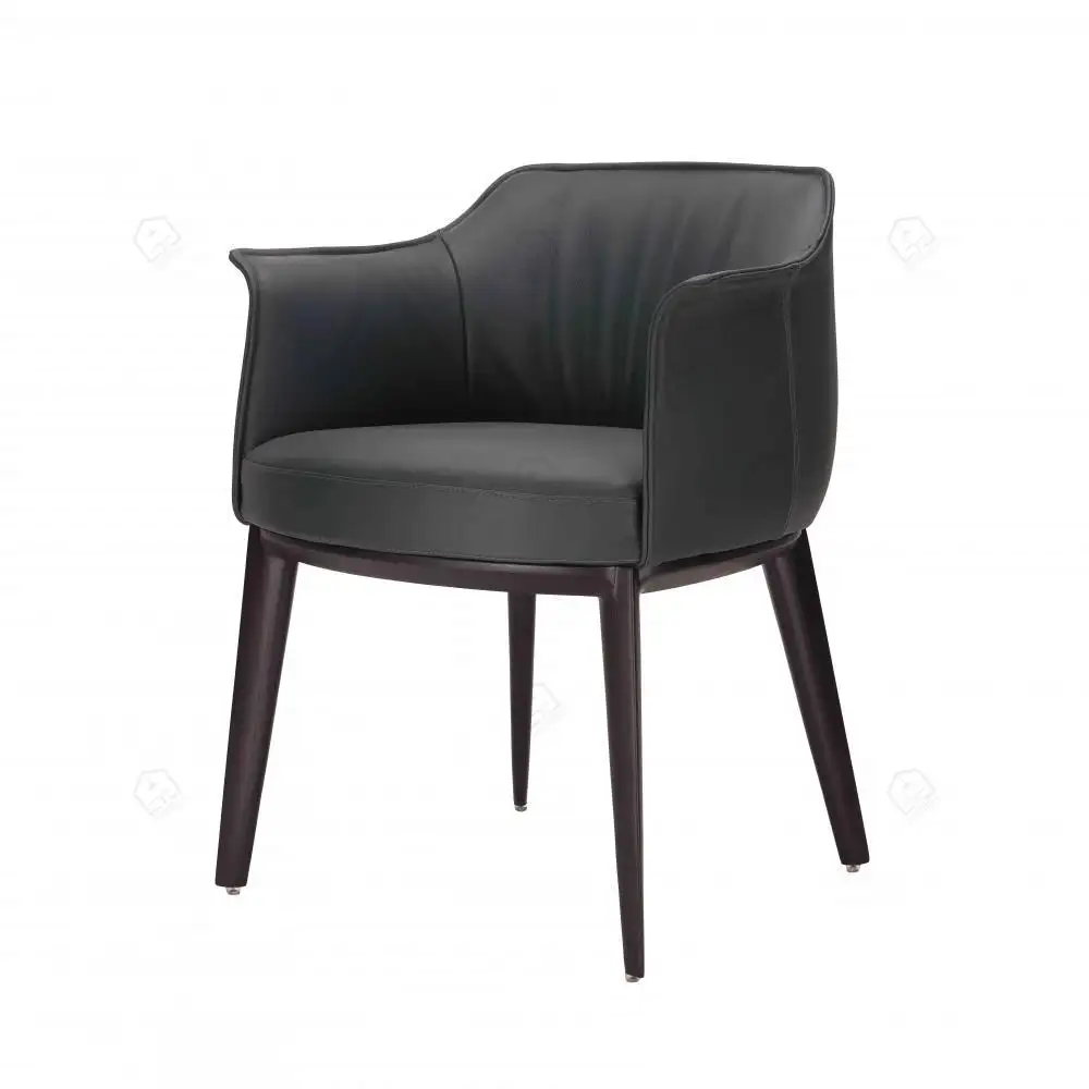 MISIRUI Black Leather Dining Room Chairs Express Black Leather Dining Room Chairs Manufacturer 3