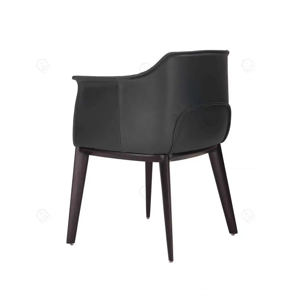 MISIRUI Black Leather Dining Room Chairs Express Black Leather Dining Room Chairs Manufacturer 5