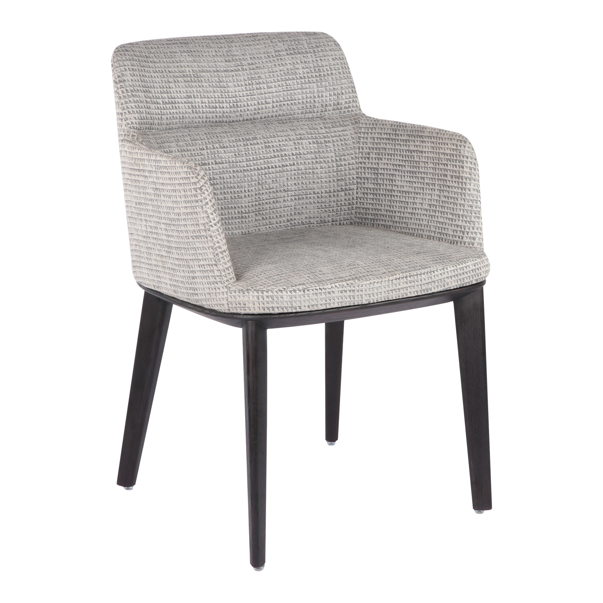 Italian designer gray armrest chairs 1