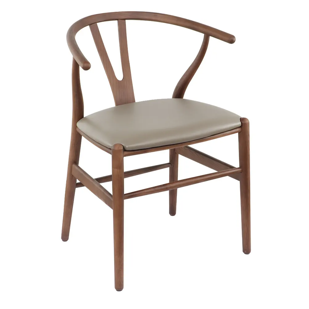 White Leather Dining Room Chairs by MISIRUI 2