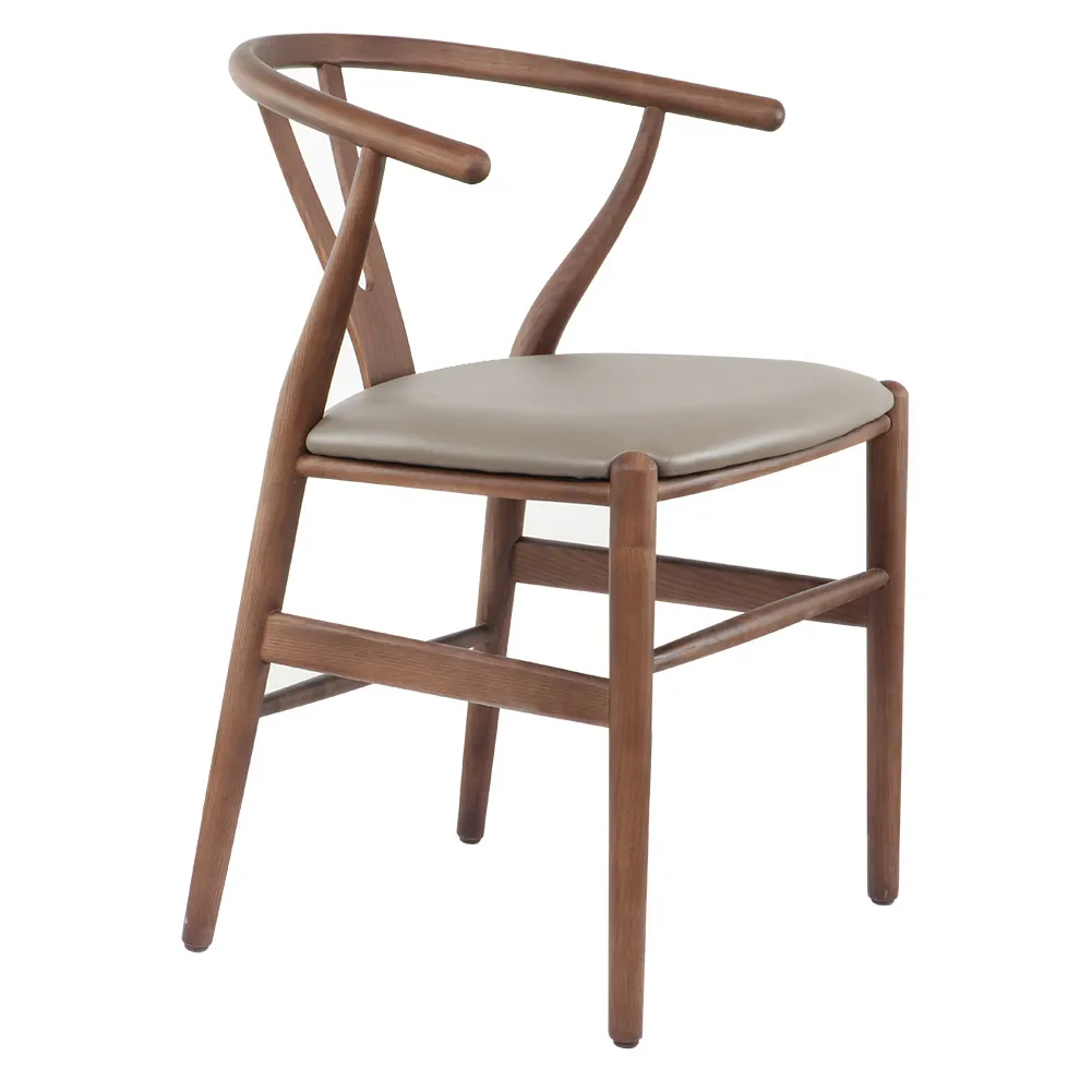 White Leather Dining Room Chairs by MISIRUI 3