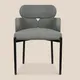 MISIRUI Gray Metal Dining Chairs Price List 2