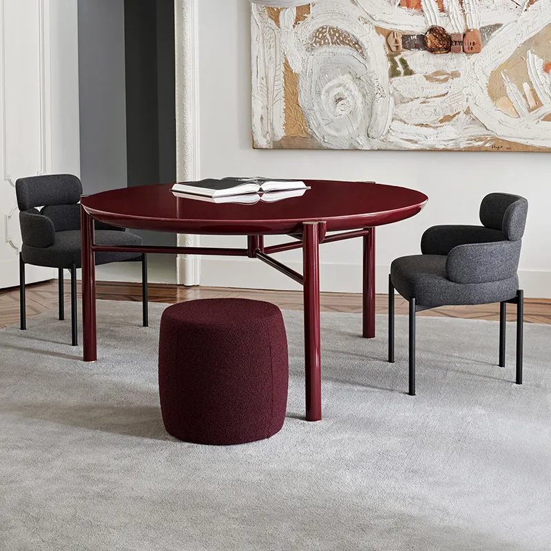 MISIRUI Gray Metal Dining Chairs Price List 6