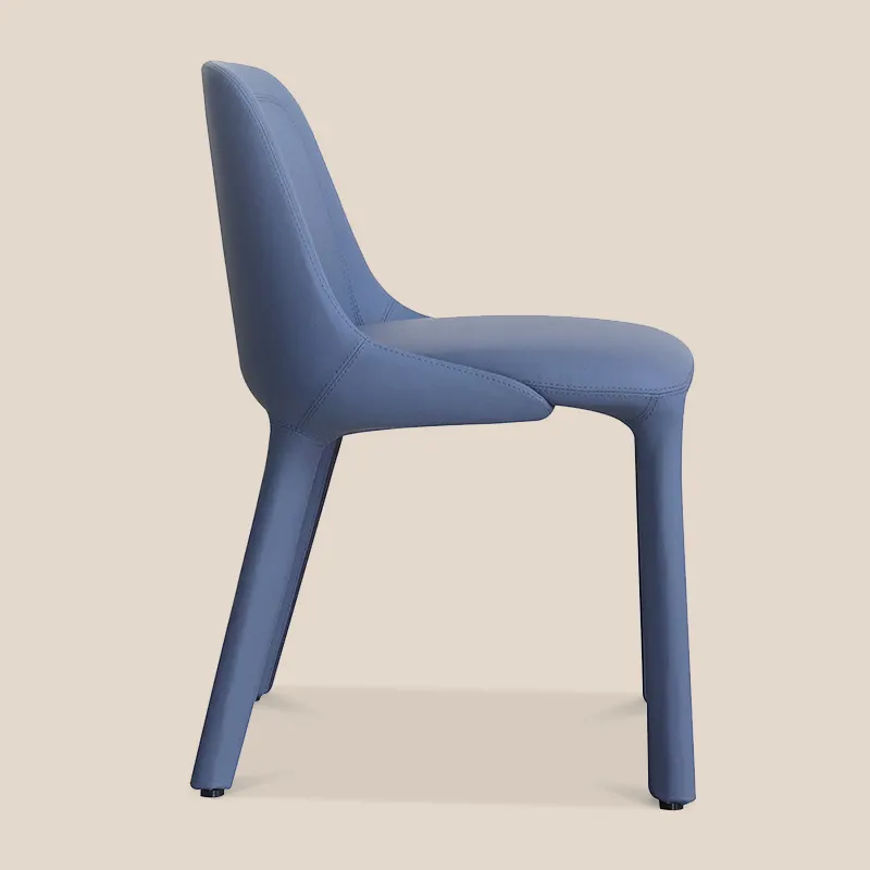 Black Leather Dining Room Chairs by MISIRUI 4