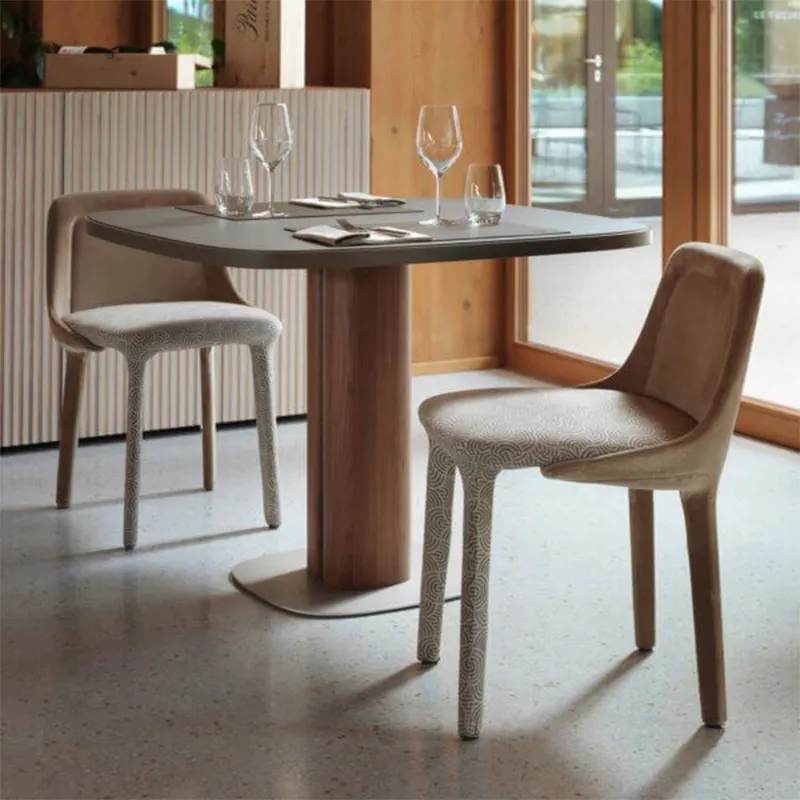 Black Leather Dining Room Chairs by MISIRUI 6