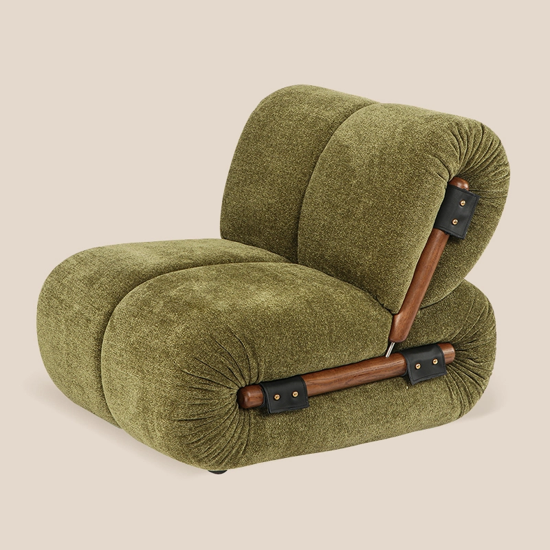 Misirui artikuléiert Chaice Loungen # M3187, fest Holz ënnerstëtzt, zréckgeschniddene Compact Sofo fir Wunnzëmmer 1