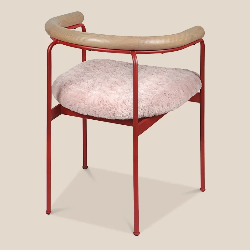 Black Metal Dining Chairs by MISIRUI 3