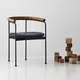 Black Metal Dining Chairs by MISIRUI 7
