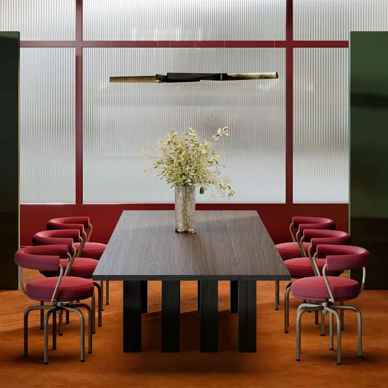 Custom Blue Metal Dining Chairs Company 7