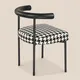 Gray Metal Dining Chairs by MISIRUI 5