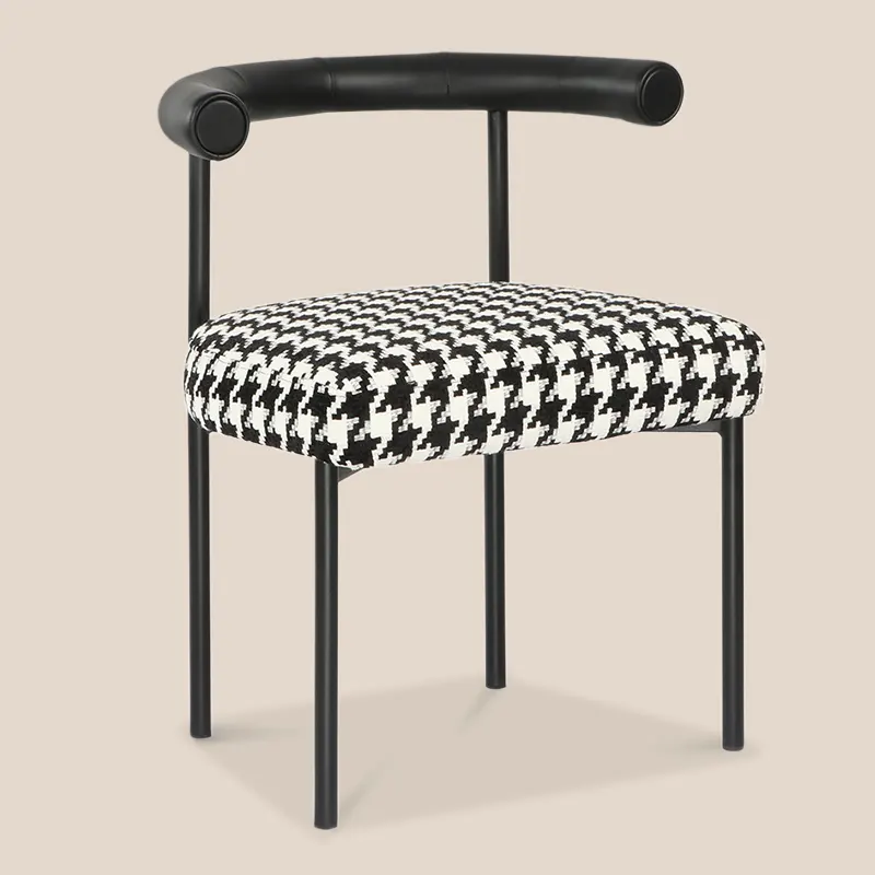 Gray Metal Dining Chairs by MISIRUI 3