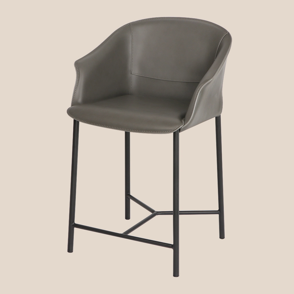 Italian-style Cab Saddle Leather Bar Stoolr #M1067 1