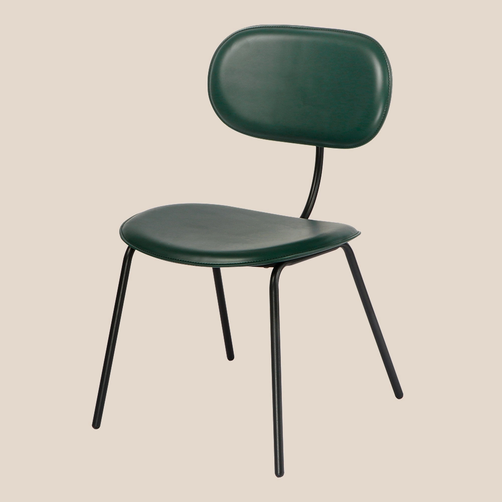 Karrige ngrënieje prej lëkure MISIRUI me mbështetëse shpine me një kornizë të vetme #M2375 1