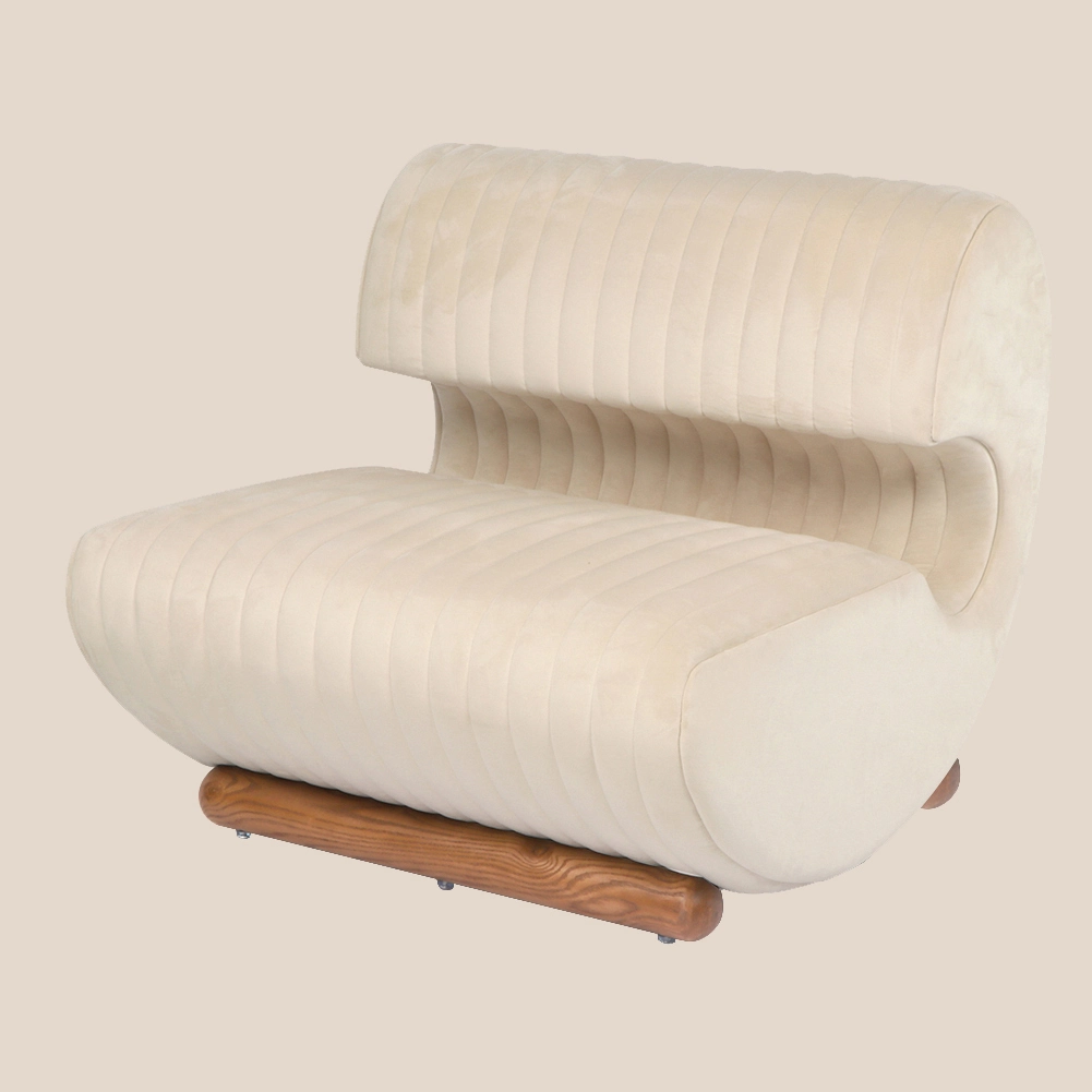 MISIRUI C-vormige loungestoel van schuim met hoge dichtheid #M3186 1