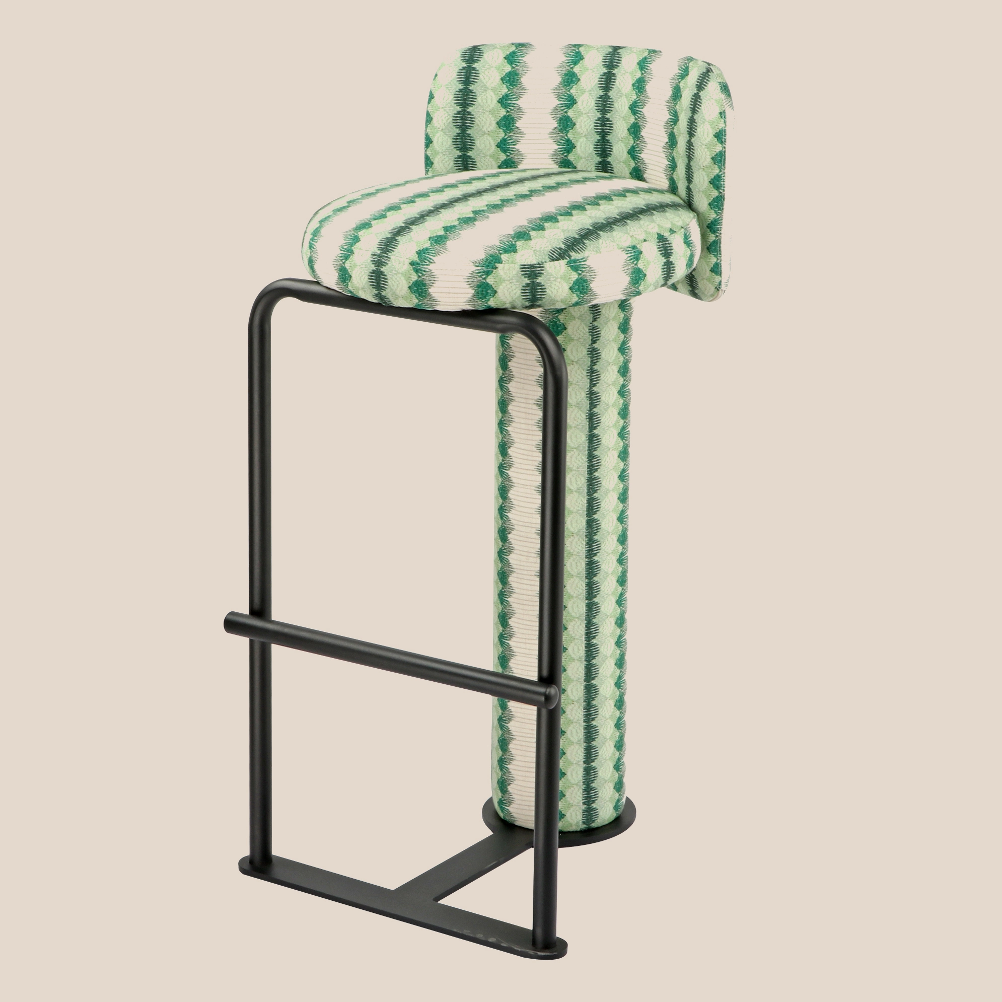 Σκαμπό μπαρ σε σχήμα καρπουζιού με καμπύλη #MSR1083-1 1