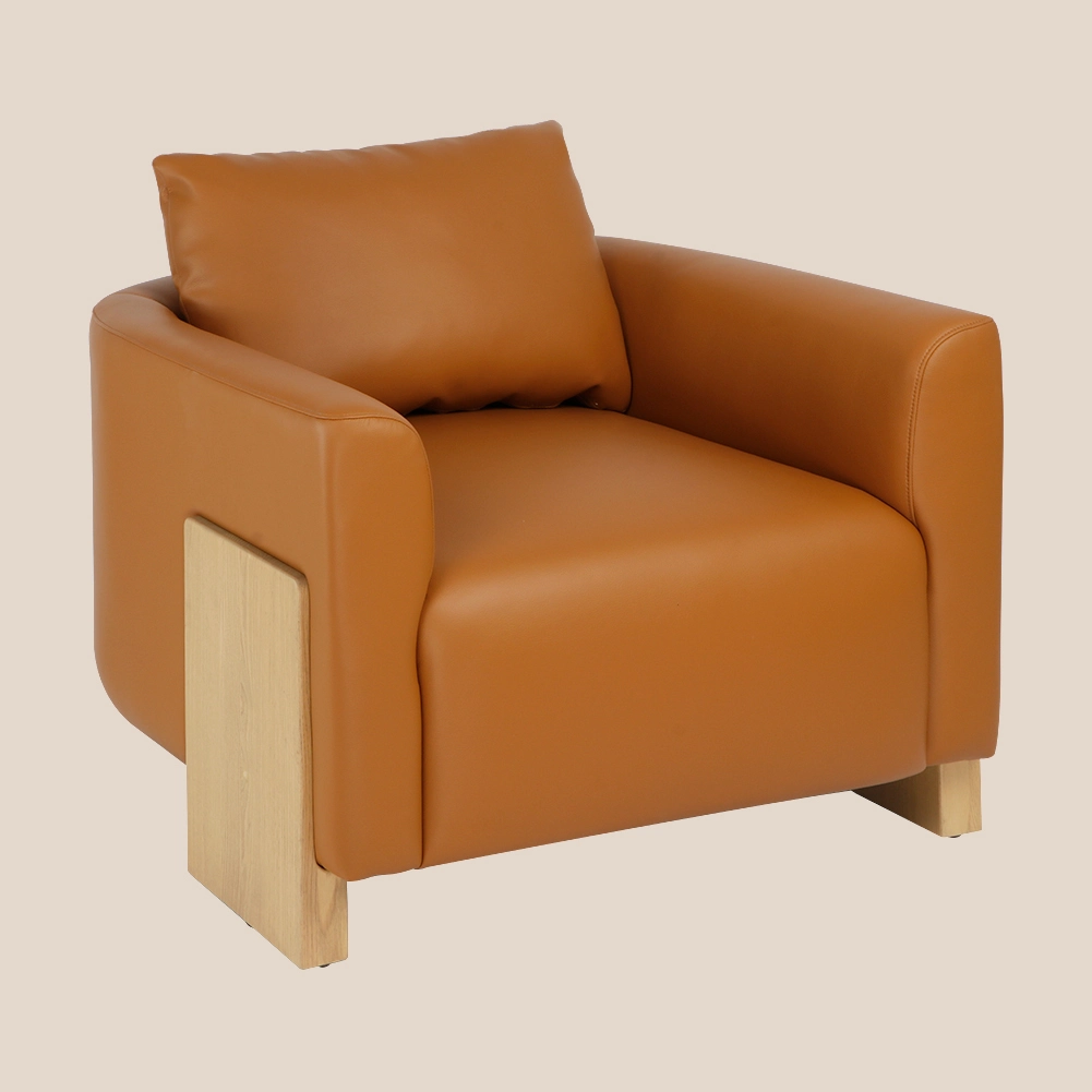 솔리드 컬러 컬렉션 3개 다리 지지 쿠션형 안락의자 #MSR5068-2 1