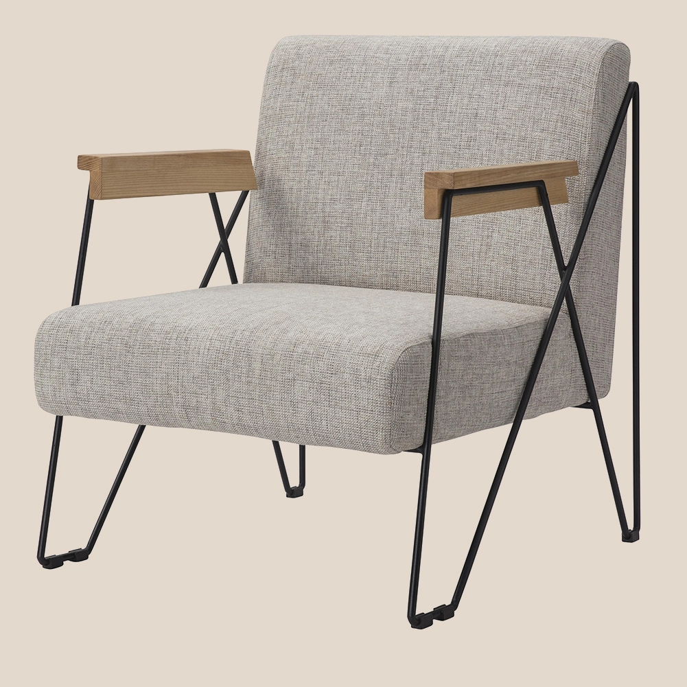 Solid Color Series · Bridge-Leg Accent Chair #M3045 1