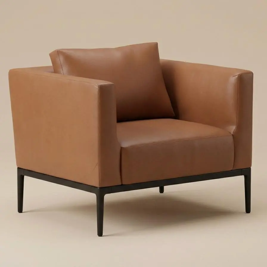 Série Couleur unie · Canapé Charme Chocolat #M5032-1 1