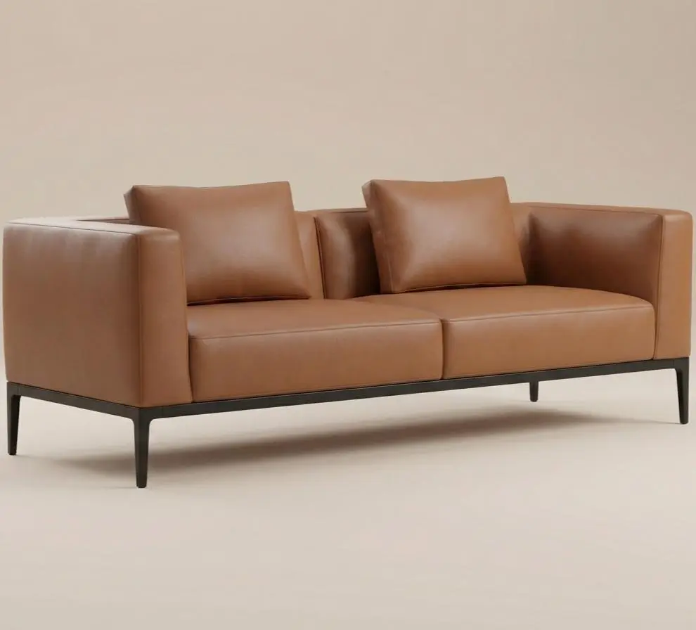 Série Couleur unie · Canapé Charme Chocolat #M5032-2 1