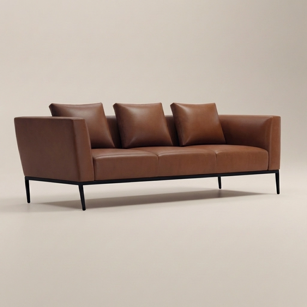 Série Couleur unie · Canapé Charme Chocolat #M5032-3 1