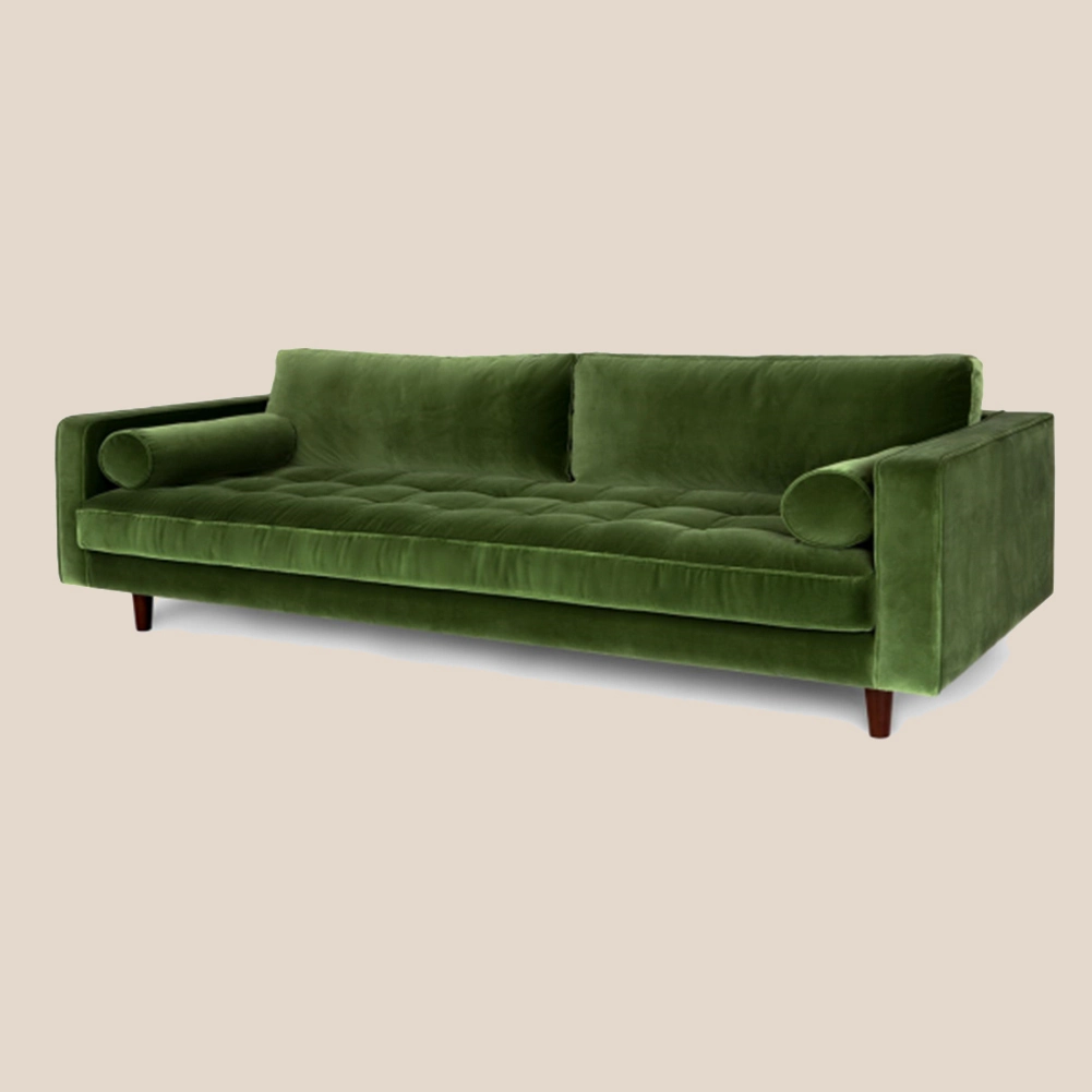 复古祖母绿丝绒系列 · 祖母绿丝绒奢华天堂沙发 #M5018 1