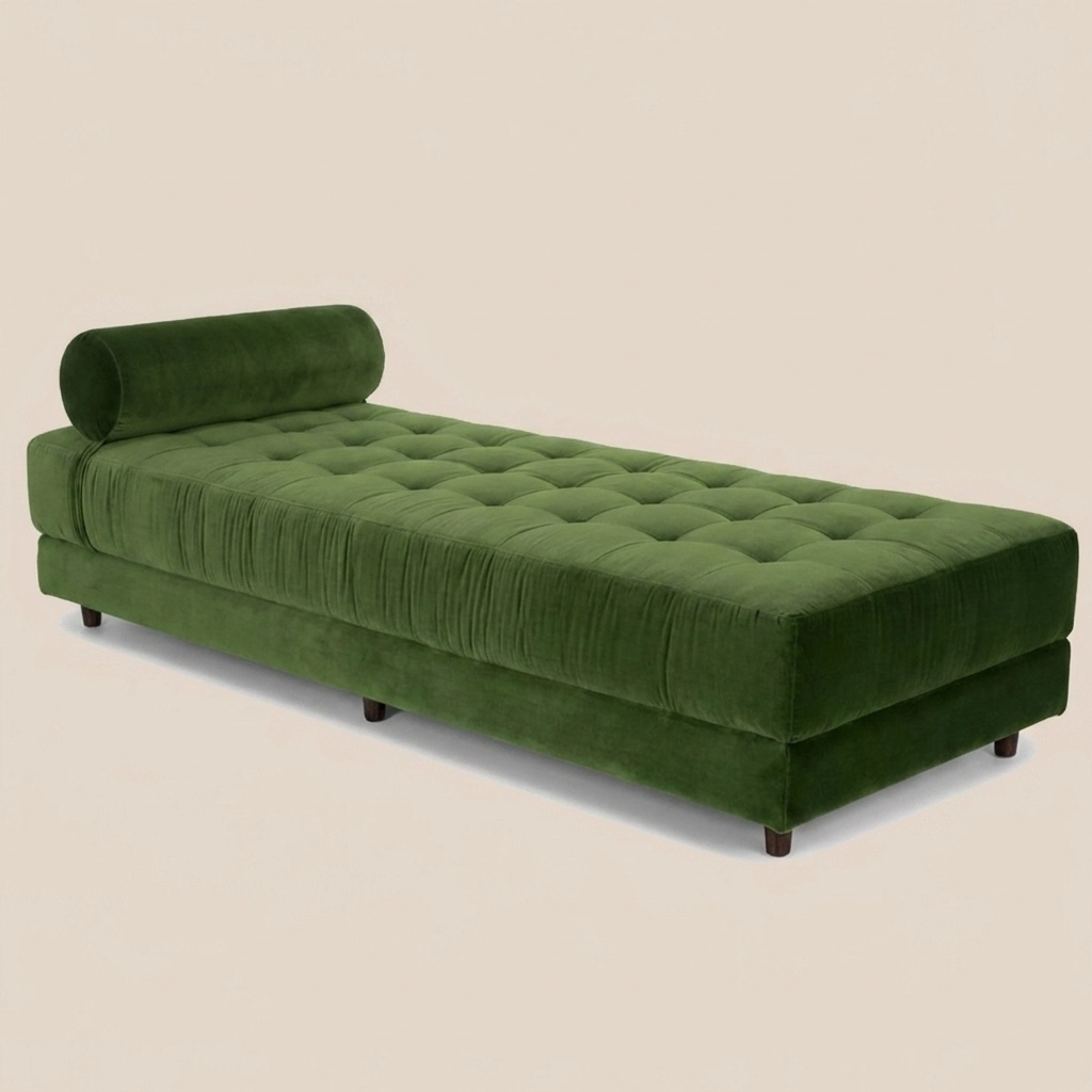 复古祖母绿天鹅绒系列 · 祖母绿天鹅绒奢华天堂沙发 #M5018-2 1