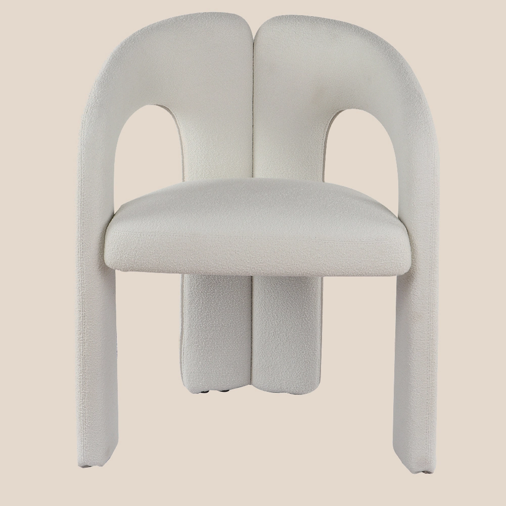 Italialaiset minimalistiset valkoiset nojatuolit Dubet-tyyliin #M3090 1