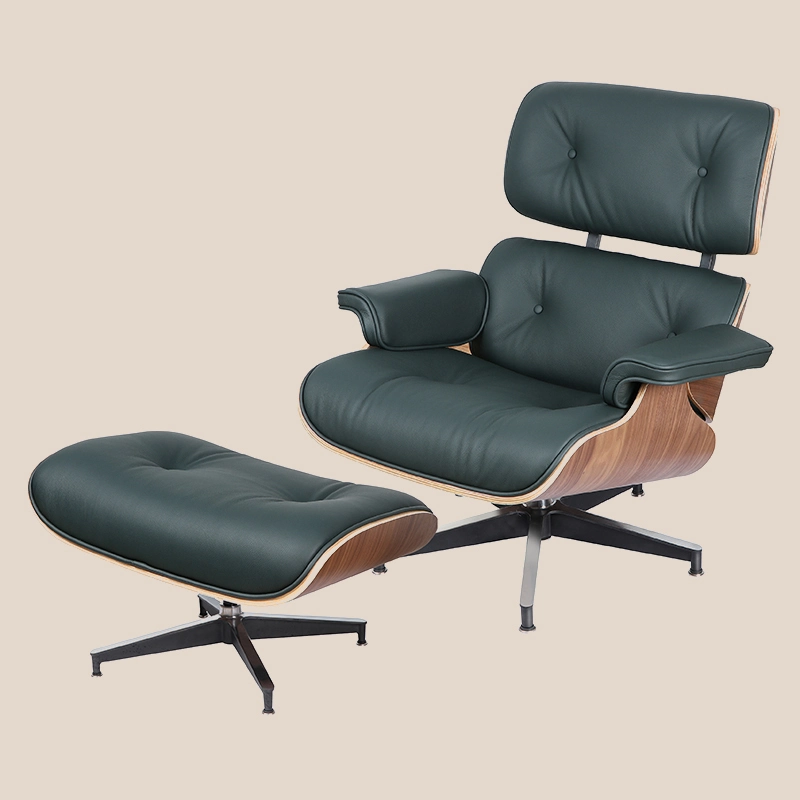 Echt leer De Eames stoel met pedaal M3096-2 1