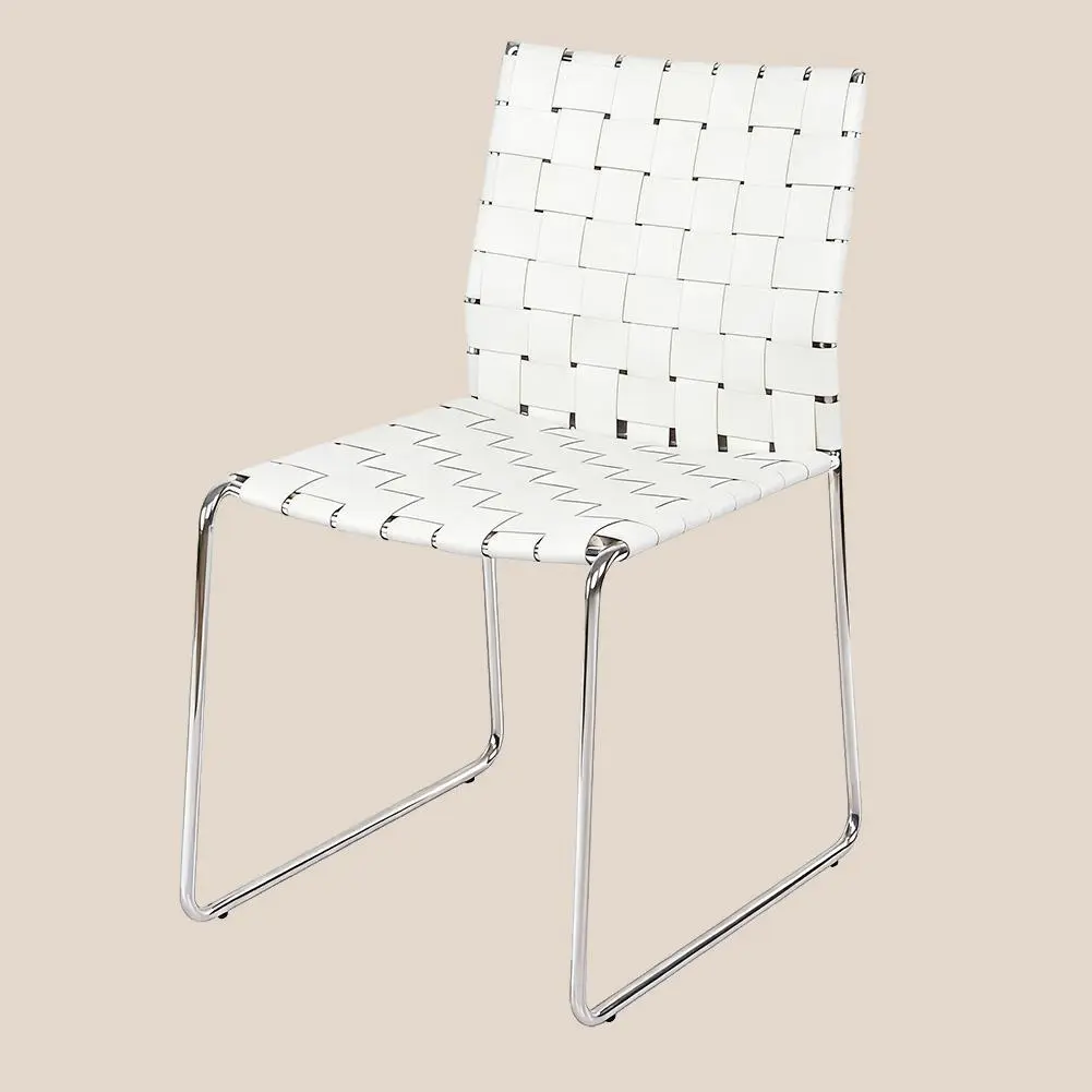 Woven Series · Grid Order Cantilever Dining Chair #M2158 1