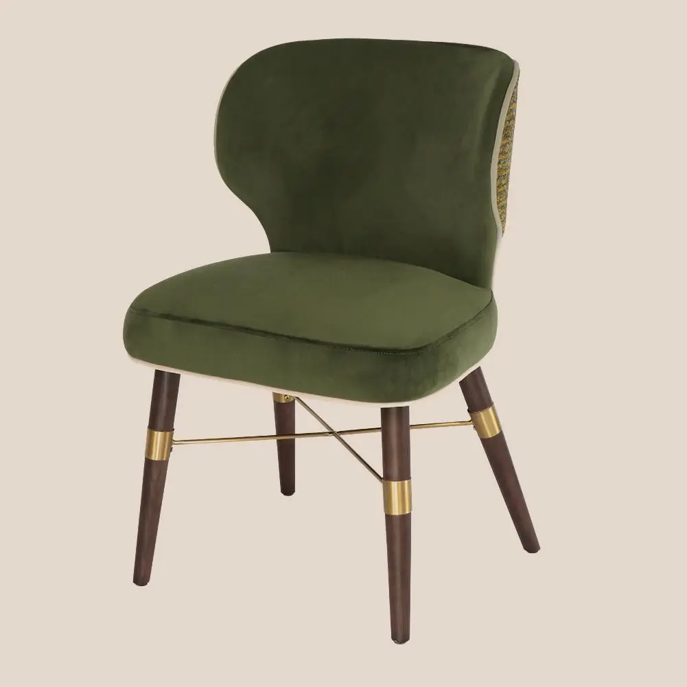 Warm Series · Black Tortoise Golden Scale Dining Chair #M2033 1