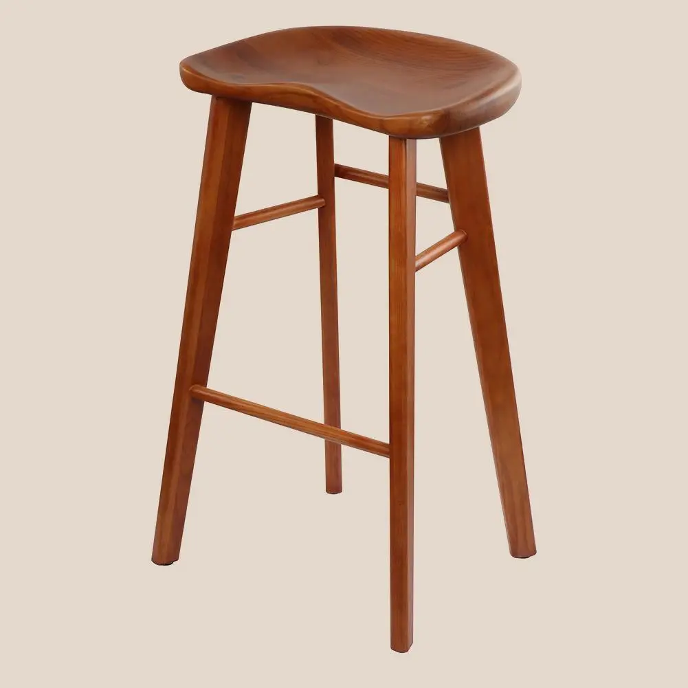 Curved Seat North American Ash Counter Stool  #M1006-1 1