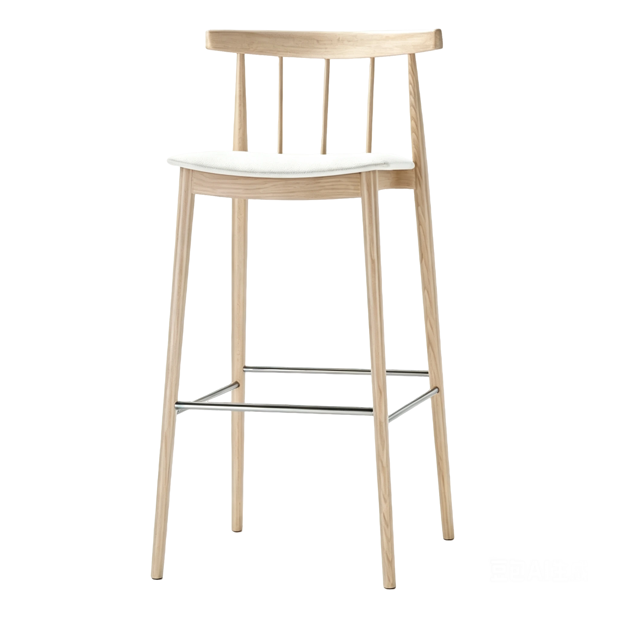 천연 물푸레나무 윈저 바 스툴 #M1049 1